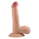 Фалоімітатор з мошонкою LoveToy Dildo The Ultra Soft Dude 7,5 Тілесний