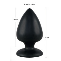 Анальна пробка Black Velvets Butt Plug Extra Чорна Анальна пробка Black Velvets Butt Plug Extra Чорна