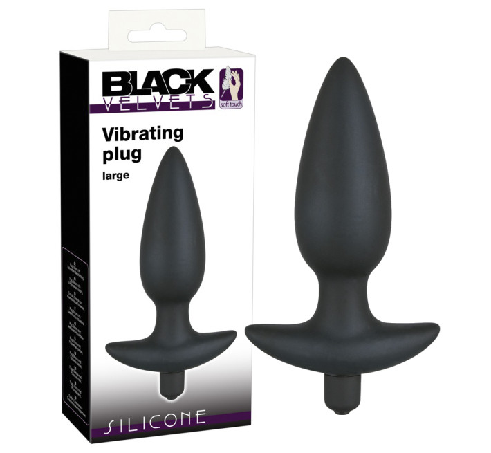 Анальная пробка Black Velvets Large Черная