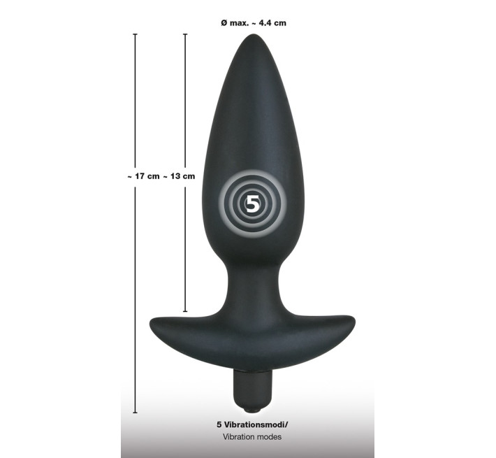 Анальная пробка Black Velvets Large Черная