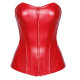 Корсет Noir Handmade F355 Red powerwetlook corset - M