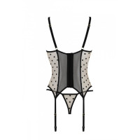 Корсет Passion MARINA CORSET, XXL/XXXL, beige, с открытыми чашками