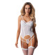 Корсет Obsessive Arrowel White corset S/M