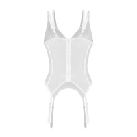 Корсет Obsessive Arrowel White corset 2XL/3XL