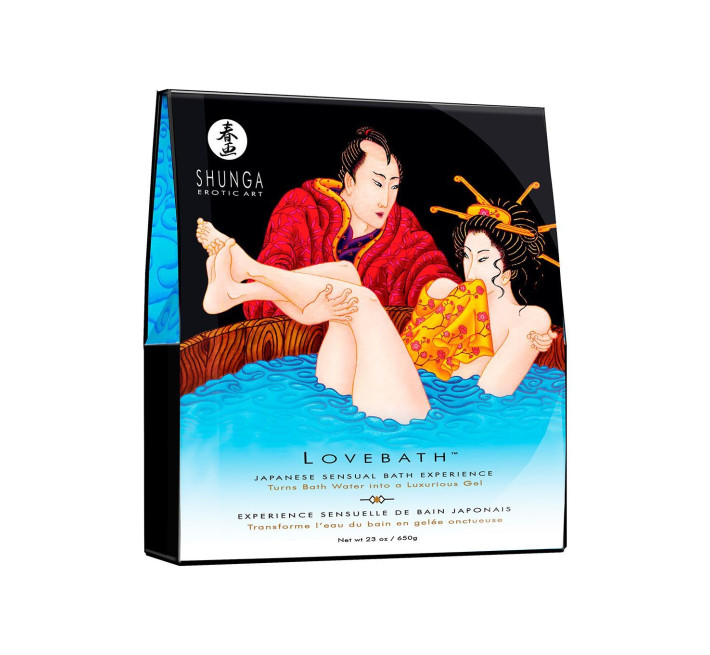 Гель для ванны Shunga LOVEBATH – Ocean temptations 575 г, делает воду ароматным желе со SPA-эффектом
