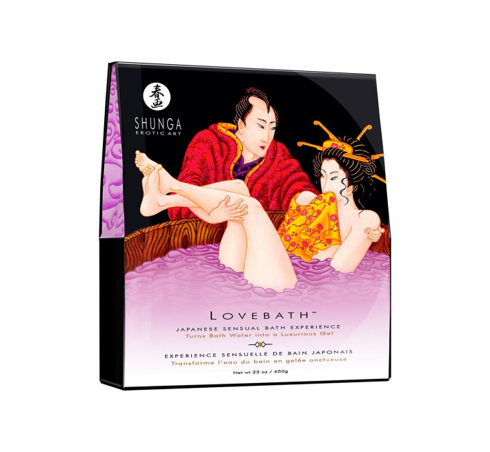 Гель для ванны Shunga LOVEBATH – Sensual Lotus 575 г, делает воду ароматным желе со SPA-эффектом