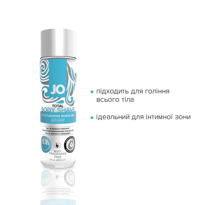 Гель для бритья System JO TOTAL BODY ANTI-BUMP INTIMATE SHAVING GEL 240 мл