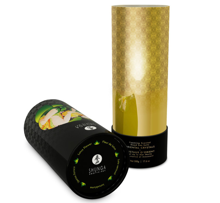 Соль для ванны Shunga Oriental Crystals Bath Salts ORGANIC Lotus Flower 500 гр
