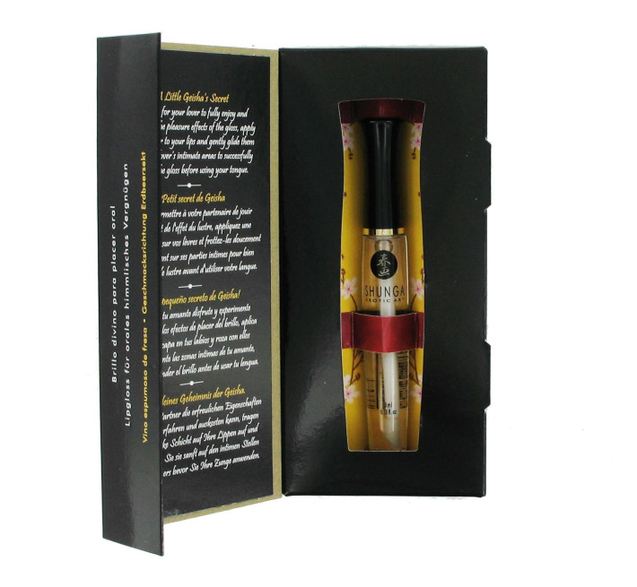 Стимулюючий блиск для губ Shunga LIPGLOSS Sparkling Strawberry Wine 10 мл