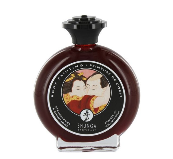 Краска для тела Shunga BODYPAINTING - Sparkling Strawberry Wine (100 мл) без глютена и парабенов