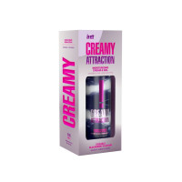 Зволожувальний крем-гель 2в1 Intt Creamy Attraction Blackberry 100мл, смак ожини, унісекс Зволожувальний крем-гель 2в1 Intt Creamy Attraction Blackberry 100мл, смак ожини, унісекс