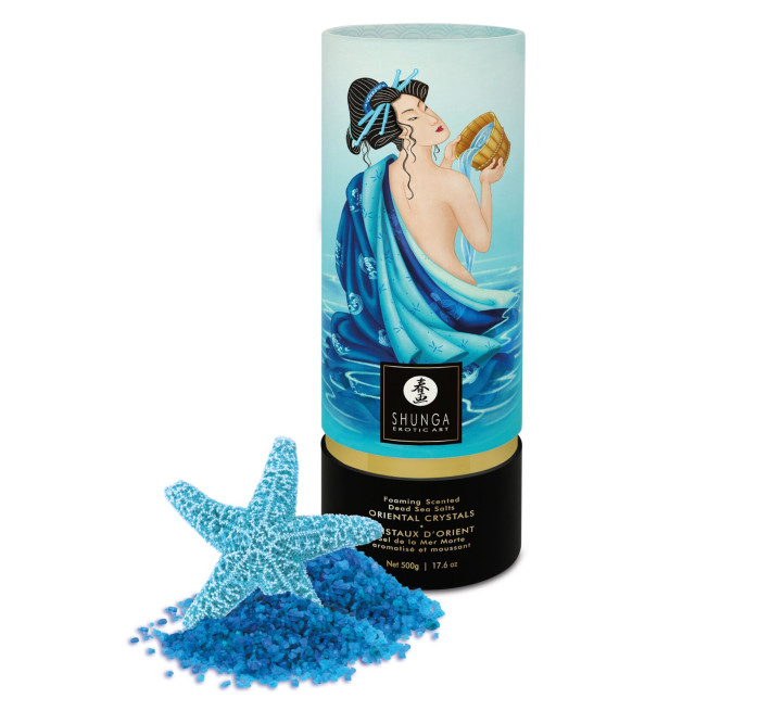 Пінлива сіль для ванни Shunga Dead Sea salt Oriental Crystals — Ocean Temptations (500 г)