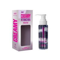Зволожувальний крем-гель 2в1 Intt Creamy Attraction Blackberry 100мл, смак ожини, унісекс Зволожувальний крем-гель 2в1 Intt Creamy Attraction Blackberry 100мл, смак ожини, унісекс