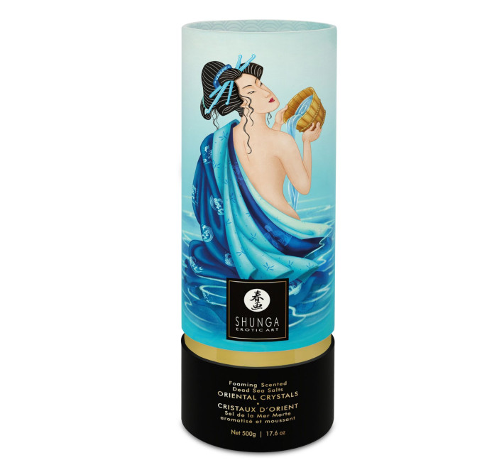 Пінлива сіль для ванни Shunga Dead Sea salt Oriental Crystals — Ocean Temptations (500 г)