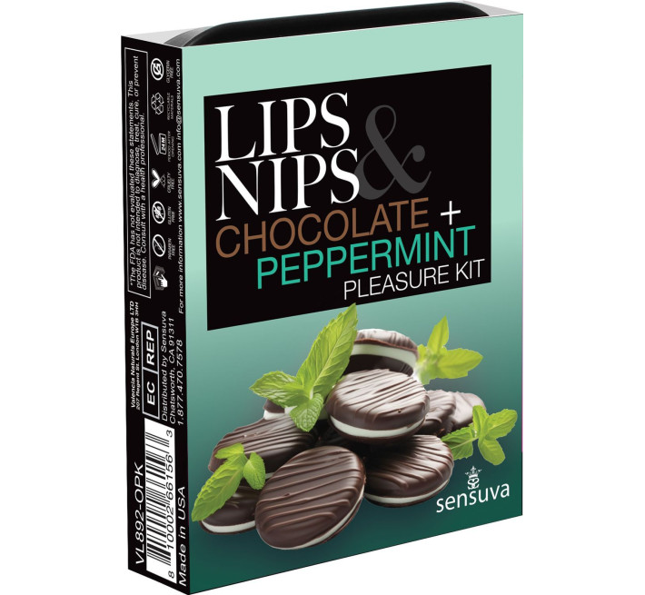 Подарунковий набір Sensuva Lips & Nips Pleasure Kit - Chocolate Peppermint 2 x 4г