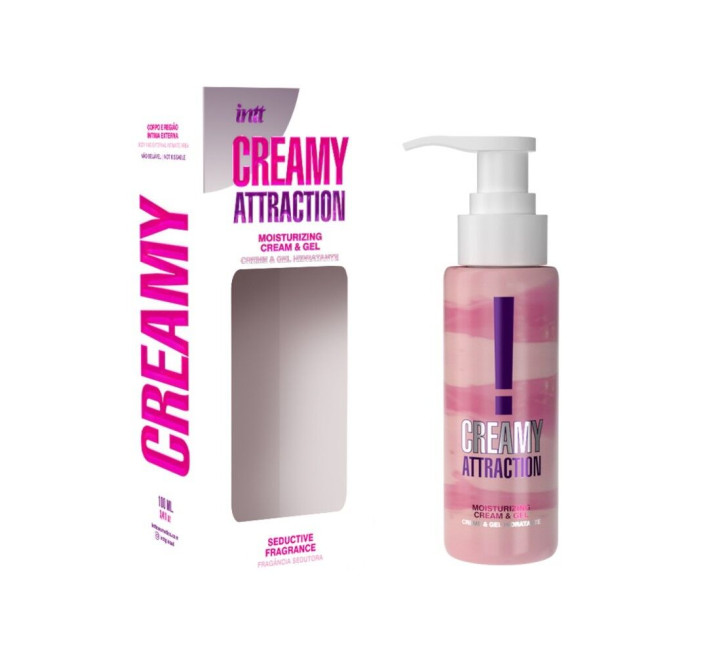 Зволожувальний крем-гель 2в1 Intt Creamy Attraction Seduction 100мл з афродизіаком, унісекс