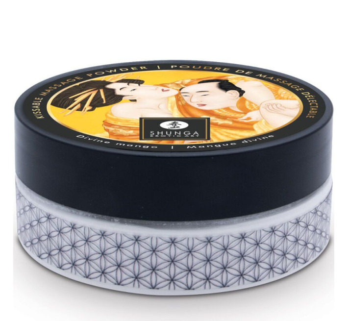 Смачна пудра для оральних пестощів Shunga Body Powder – Luscious Mango (75 гр)