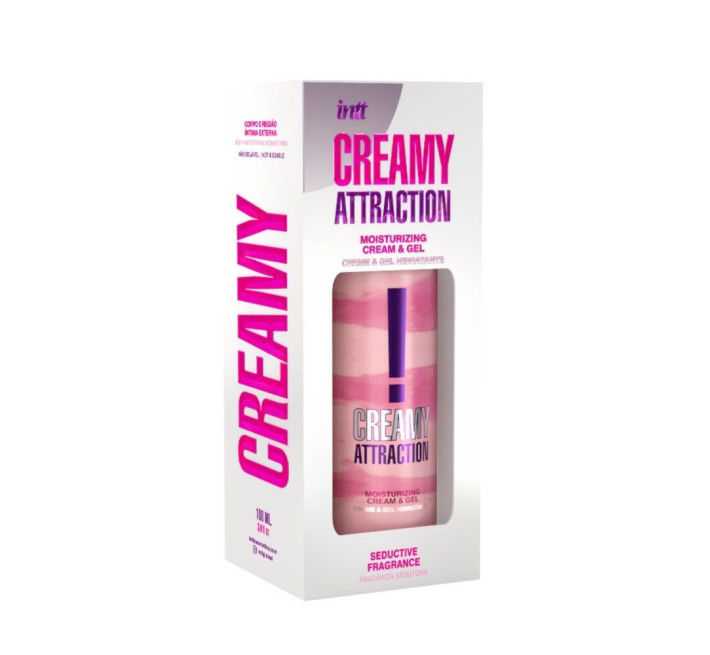 Зволожувальний крем-гель 2в1 Intt Creamy Attraction Seduction 100мл з афродизіаком, унісекс