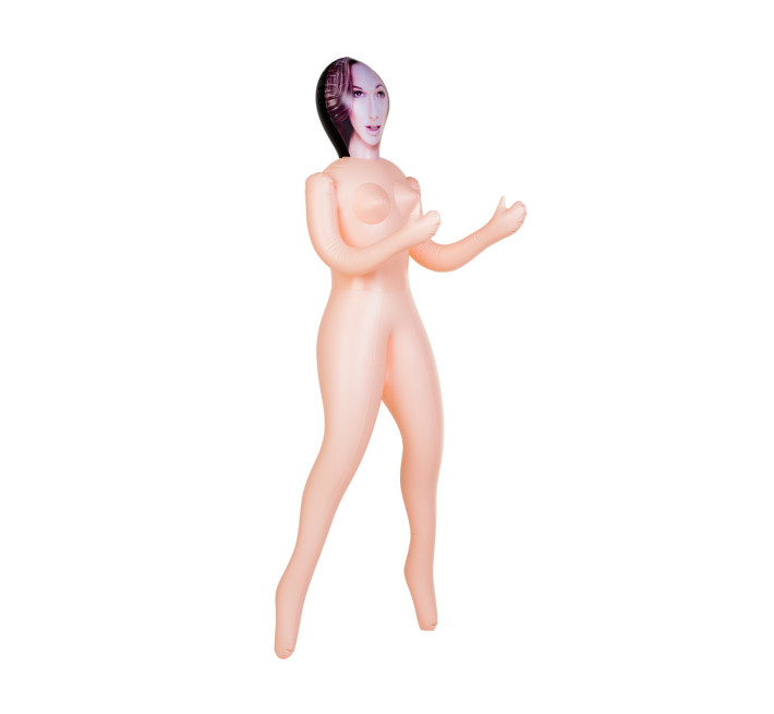 Лялька надувна Toyfa Jennifer шатенка Dolls-X з двома отворами 160 см