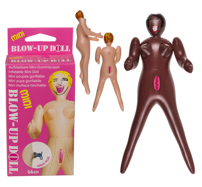 Надувна міні лялька OOTB Mini Blow-Up Doll Brown Hair, 66 см
