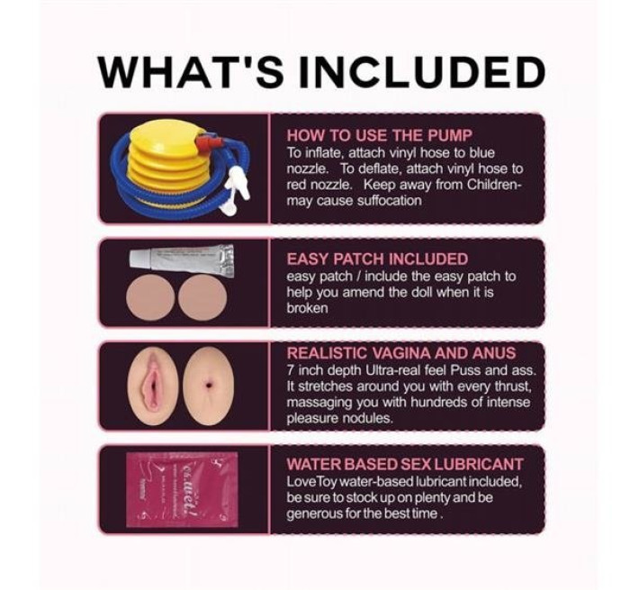 Секс кукла LoveToy Silicone Boobie Super Love Doll LVTOY275