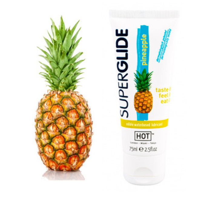 Ананасове орально-вагінальне їстівне мастило на водній основі Hot 75 мл