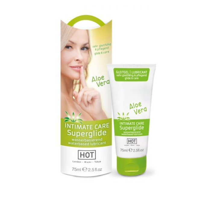 Лубрикант Hot Intimate care superglide aloe vera 75 мл