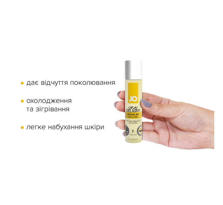 Збудливий гель для оральних ласк System JO ORAL DELIGHT VANILLA THRILL 30 мл