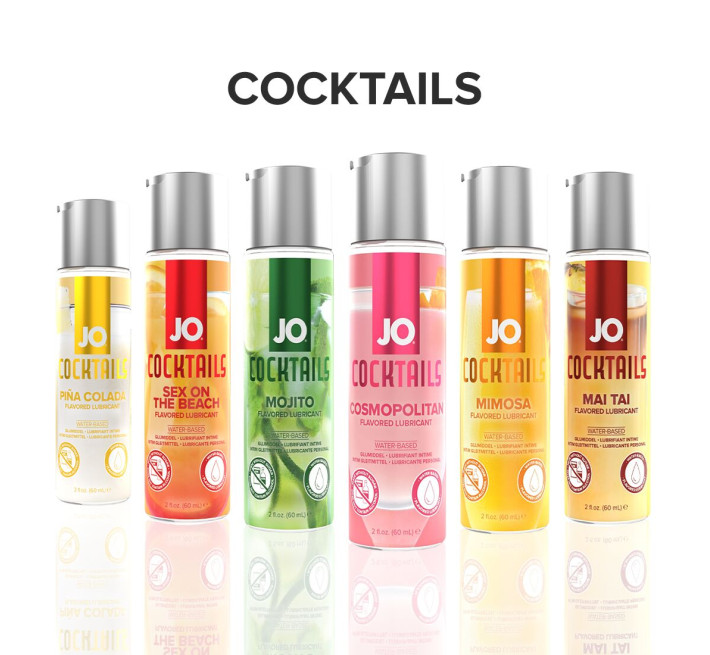 Лубрикант на водній основі JO Cocktails — Cosmopolitan без цукру, рослинний гліцерин (60 мл)