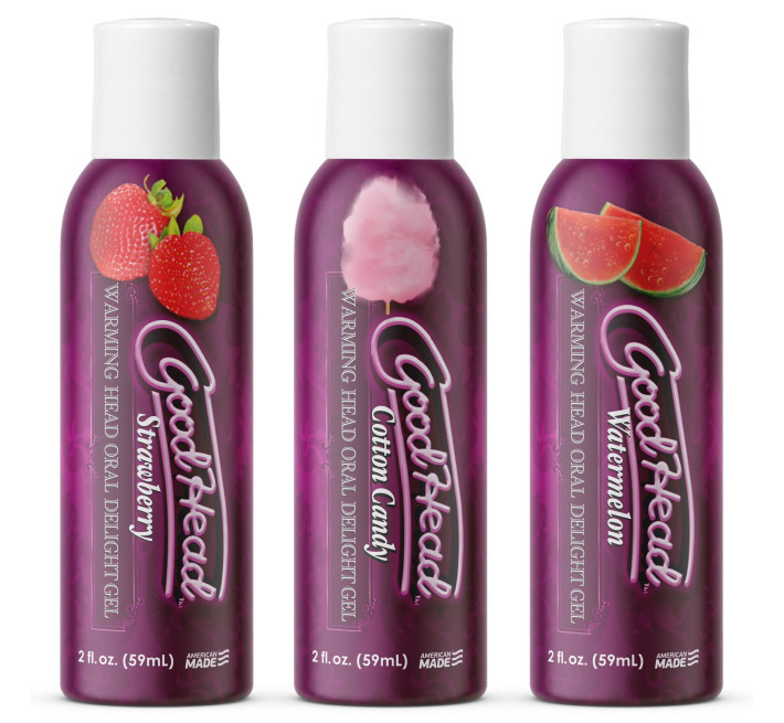 Розігрівальні гелі для орального сексу Doc Johnson GoodHead – Warming Head (3 смаки)