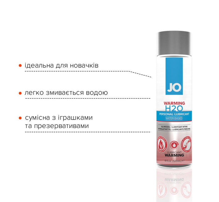 Лубрикант на водній основі System JO H2O WARMING 120 мл