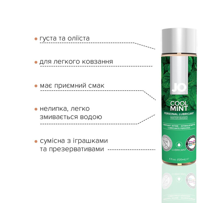 Лубрикант на водной основе System JO H2O COOL MINT 120 мл