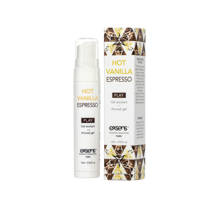 Стимулюючий гель EXSENS Kissable Hot Vanilla Espresso 15 мл