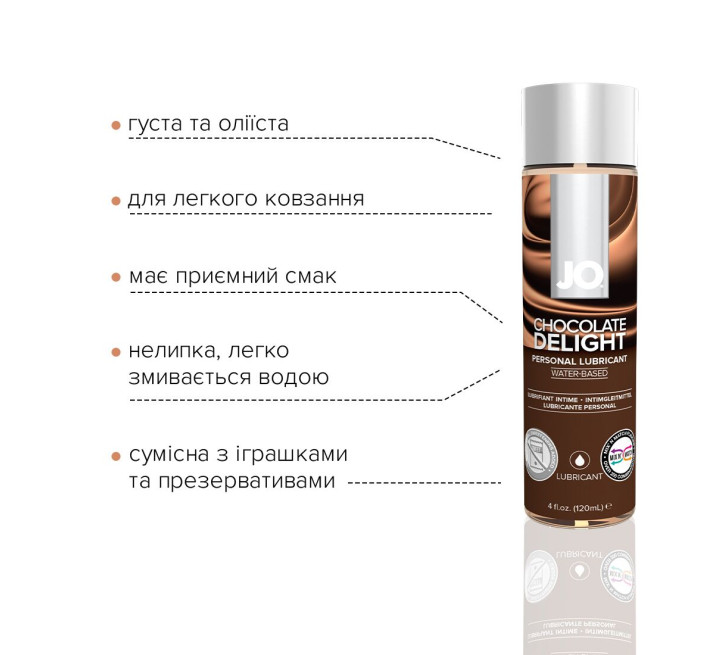 Лубрикант на водной основе System JO H2O CHOCOLATE 120 мл