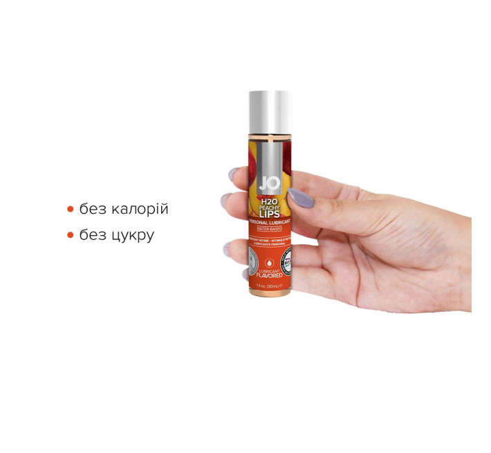 Лубрикант на водной основе System JO H2O PEACHY LIPS 30 мл