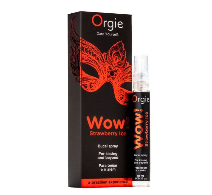 Спрей для орального сексу Orgie – Wow! Strawberry Ice (10 мл) з охолоджувальним ефектом