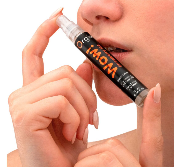 Спрей для орального сексу Orgie – Wow! Strawberry Ice (10 мл) з охолоджувальним ефектом