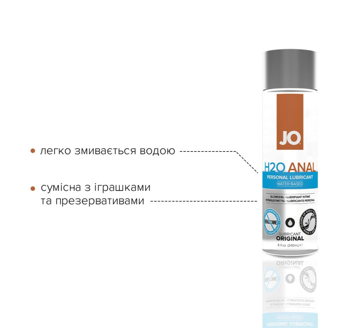 Лубрикант на водной основе System JO ANAL H2O ORIGINAL 240 мл