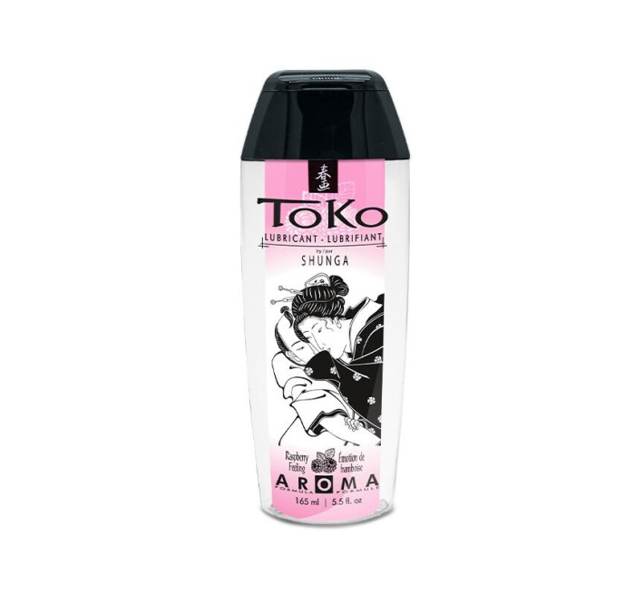 Лубрикант на водній основі Shunga Toko AROMA – Raspberry (165 мл), не містить цукру