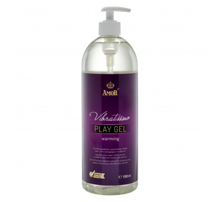 Лубрикант Amor Vibratissimo Play Gel warming 1000 мл