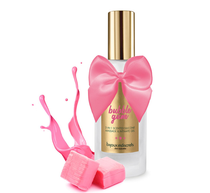 Лубриканты на силиконовой основе для секса и массажа Bijoux Indiscrets BUBBLEGUM 2 in 1