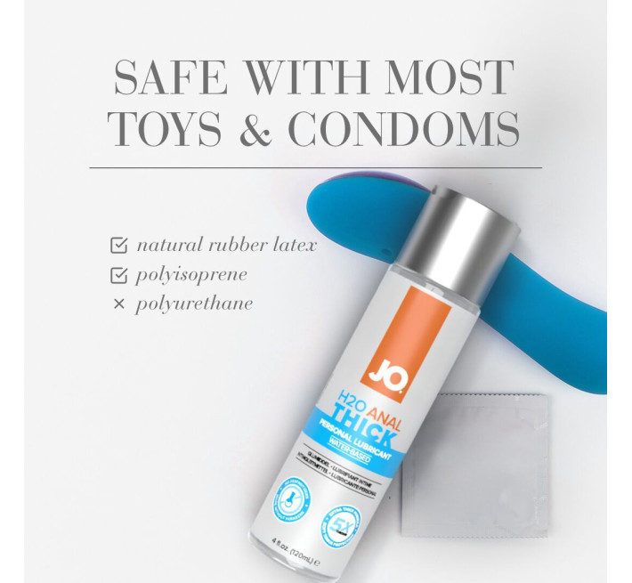 Густая анальная смазка JO ANAL H2O – THICK (120 мл) на водной основе