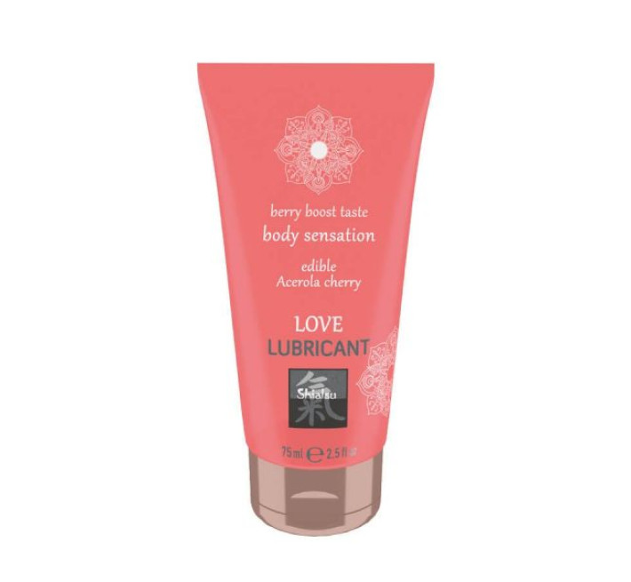 Съедобный лубрикант Hot SHIATSU Love Барбадосская Вишня 75 мл