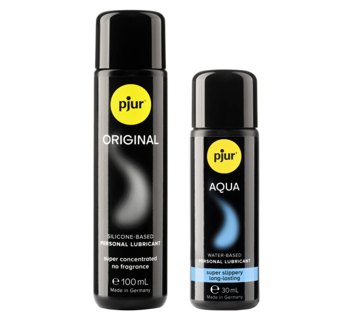 Ювілейний набір лубрикантів pjur 30th Anniversary Gift Set: Original 100 мл та Aqua 30 мл