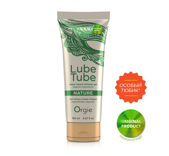 Натуральный лубрикант Orgie на водной основе Lube Tube Nature 150 мл