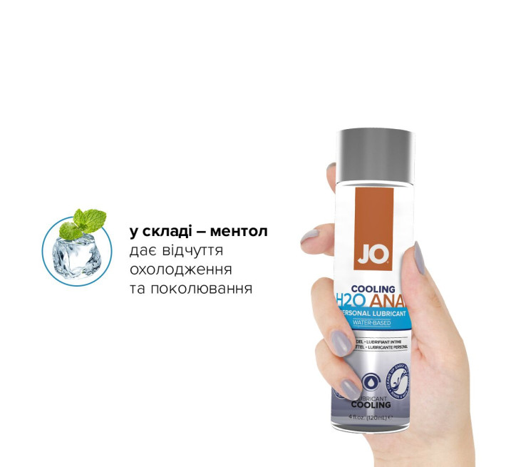 Лубрикант на водній основі System JO ANAL H2O COOLING 120 мл