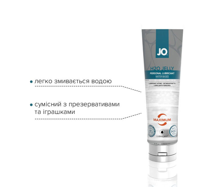 Лубрикант на водній основі System JO H2O JELLY MAXIMUM 120 мл