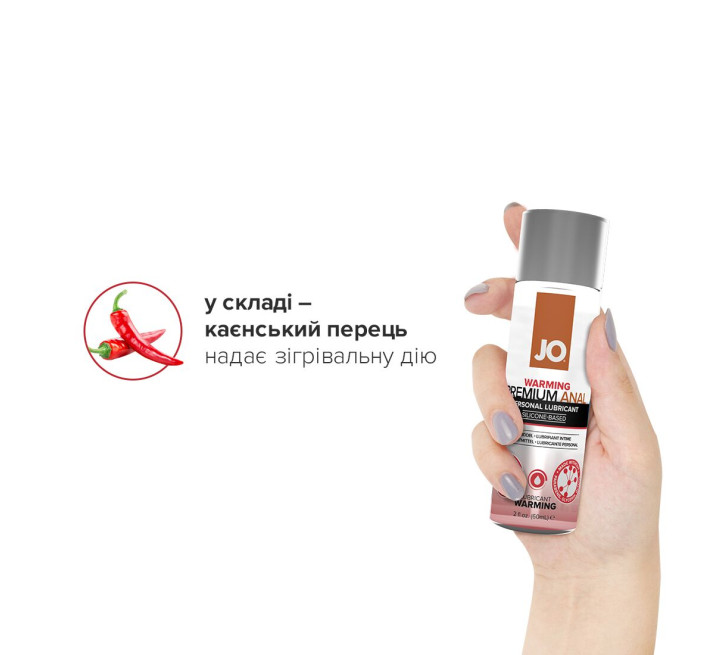 Лубрикант на силіконовій основі System JO ANAL PREMIUM WARMING 60 мл