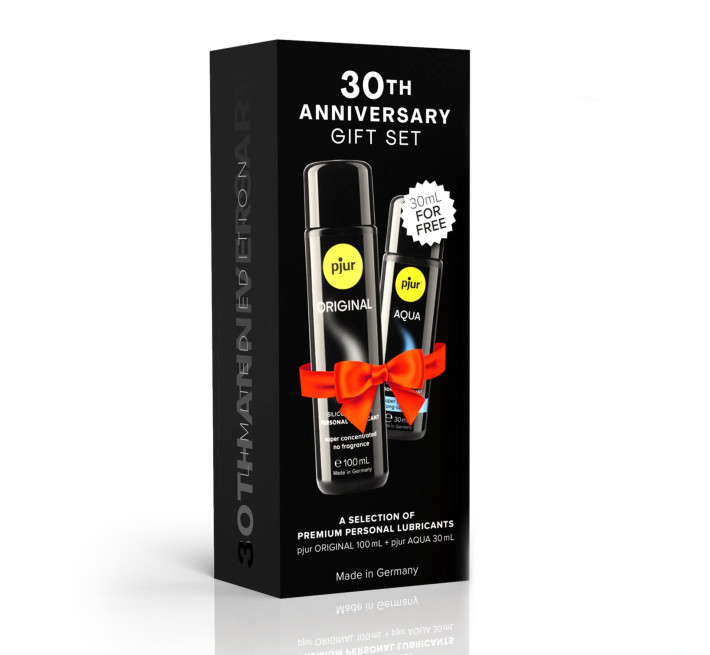 Ювілейний набір лубрикантів pjur 30th Anniversary Gift Set: Original 100 мл та Aqua 30 мл