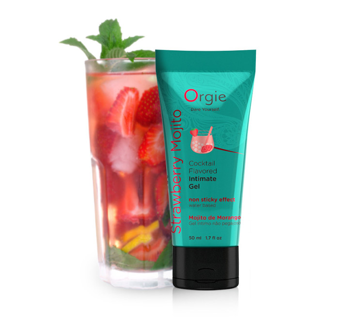Съедобный лубрикант на водной основе Orgie коктейль Клубничный Мохито 50 мл
